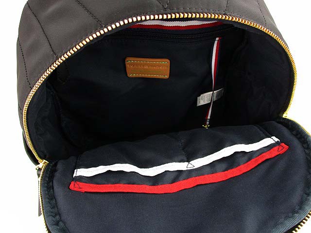 TOMMY HILFIGER トミーヒルフィガー 黒 バックパック キルティング