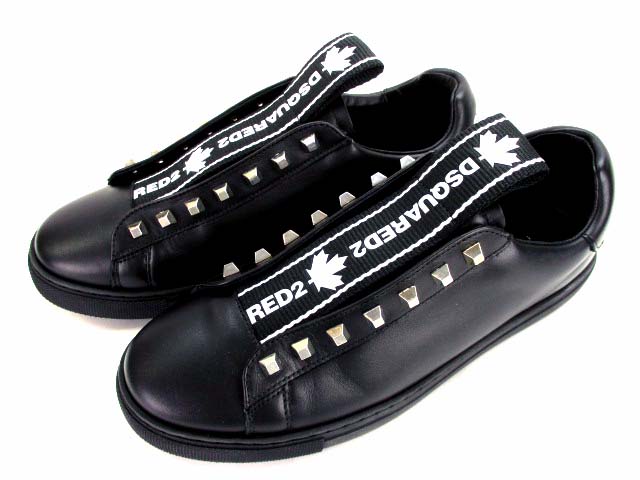 ディースクエアード DSQUARED2 スニーカー シューズ スリッポン レザー  