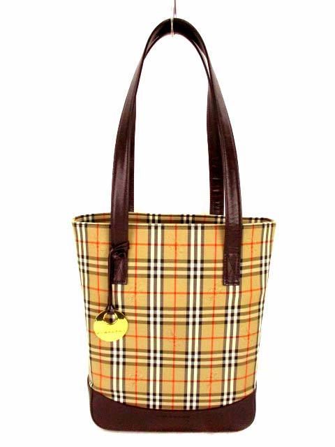 バーバリー BURBERRY トートバッグ ハンドバッグ 肩掛け ノバチェック 