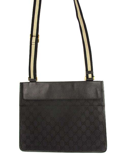グッチ GUCCI GGキャンバス レザー ショルダーバッグ 斜め掛け かばん
