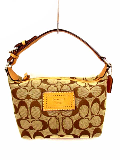 コーチ COACH ミニハンドバッグ ポーチ シグネチャー キャンバス 