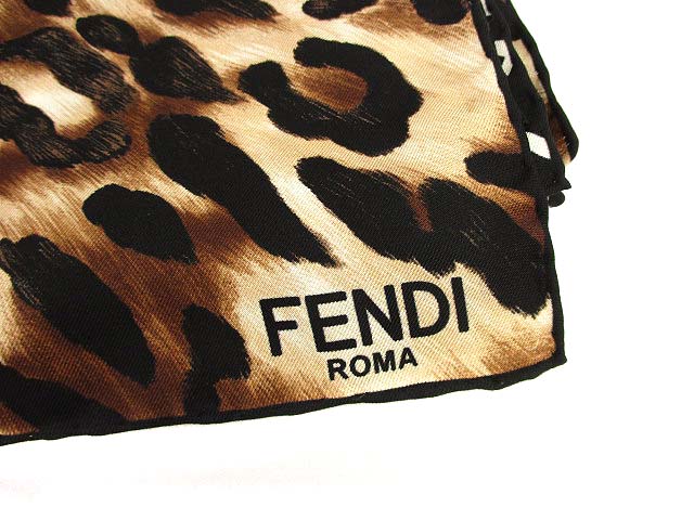 フェンディ FENDI W FOULARD/WOVEN 大判 スカーフ ショール