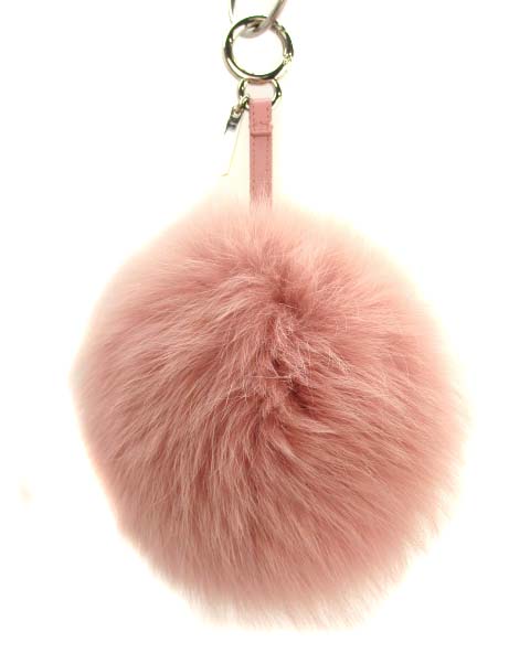 フェンディ FENDI ポンポンチャーム イニシャル入り キーホルダー  