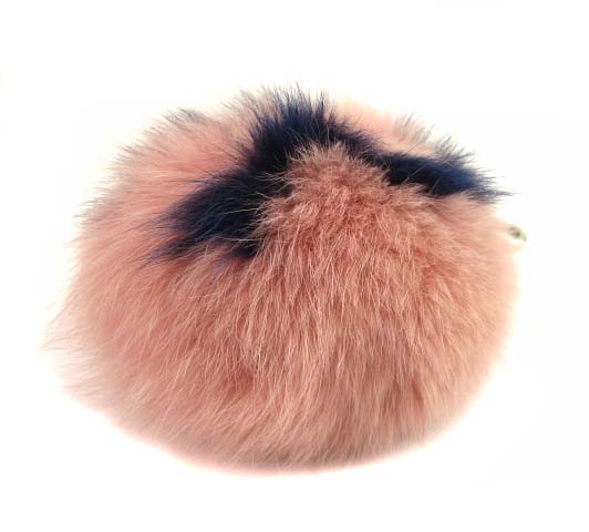 正規品】FENDI 面白 フェンディ フォックスファー ポンポンチャーム ピンク