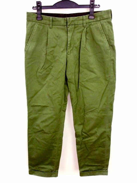 ユナイテッドトウキョウ United Tokyo チノパン パンツ テーパード ツイル 綿 コットン 無地 裾ロールアップ カーキ サイズ3 メンズ 069 ベクトルパーク