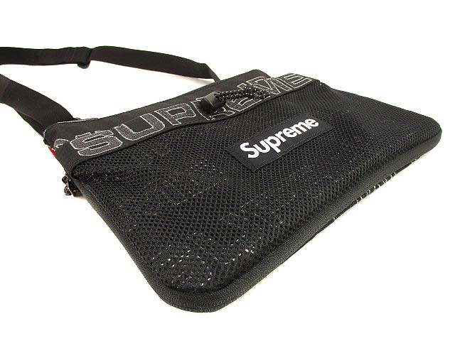 Supreme カバン　ショルダーバッグ　ボディバッグ黒色 Supreme 新品 シュプリーム SUPREME Leather Shoulder Bag 牛革