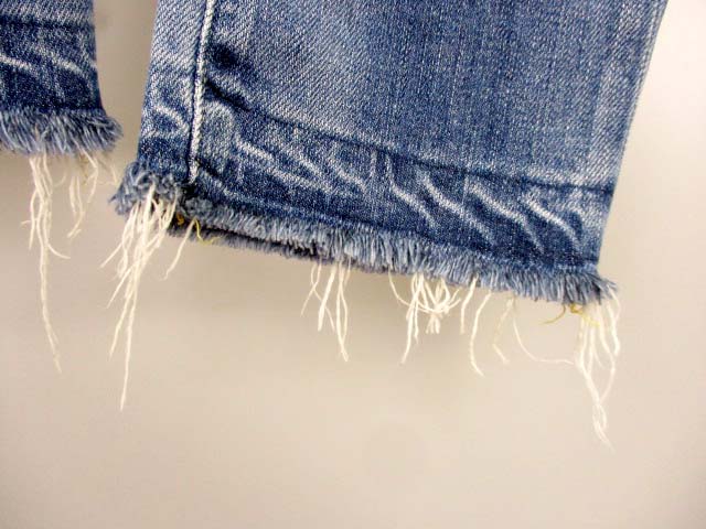 レッドカード RED CARD デニムパンツ ジーンズ 64504PS Anniversary 20th Crop カットオフ スリム ストレッチ クロップド インディゴ サイズ23 レディース