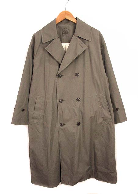 無印良品 良品計画 トレンチコート スプリングコート ロング 上着 コットン チャコールグレー系 Xxs Xs メンズ 069 ベクトルパーク