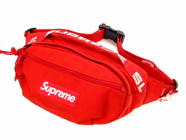 シュプリーム SUPREME ウエストバッグ Waist Bag ボディバッグ ワンショルダーバッグ 2018SS 赤 レッド 鞄 カバン ☆AA★  メンズ