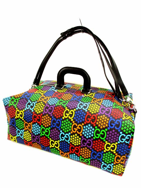 グッチ GUCCI GGサイケデリック ダッフルバッグ ボストンバッグ 