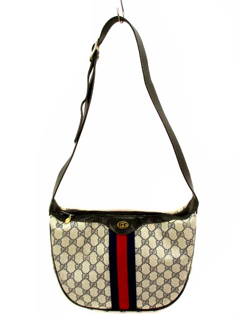 グッチ GUCCI オールドグッチ ショルダーバッグ GG柄 シェリーライン  