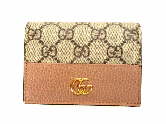 グッチ GUCCI カードケースウォレット 二つ折り ミニ財布 コンパクト 