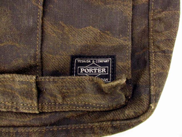 最終値下げ　美品　ポーター　PORTER カモフラージュ 　迷彩　ハンドバッグ PORTER ポーター クラッチバッグ 迷彩 カモフラ ブラック 瑞穂店