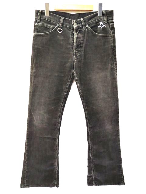 バックボーン BACK BONE コーデュロイ パンツ グレー 無地 ロング