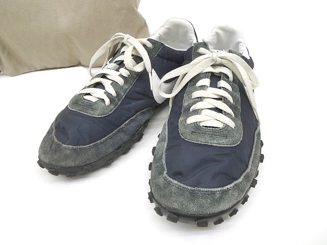 ナイキ Nike スニーカー Waffle Racer Vintage 412 ワッフルレーサー ヴィンテージ加工 レースアップ スエード 28 紺 ネイビー C メンズ 070 ベクトルパーク