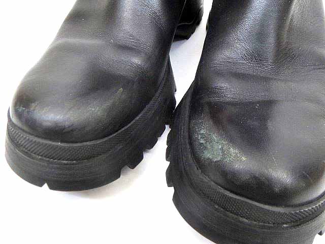 プラダスポーツ PRADA SPORT ロング ブーツ レザー 0768 無地 シンプル