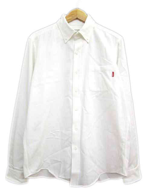 ワコマリア WACKO MARIA シャツ 長袖 BROAD B.D SHIRT 無地 シンプル 