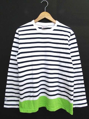 ソフネット SOPHNET. × バーバリアン 17SS Tシャツ 長袖 PANEL BORDER 