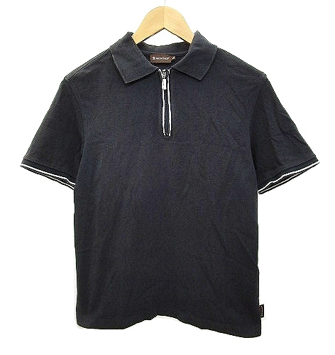 モンクレール MONCLER ☆AA☆ ポロシャツ 半袖 鹿の子 ハーフジップ 