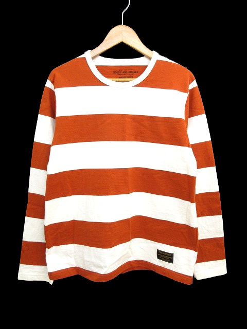 ROUGH AND RUGGED ラフアンドラゲッド ボーダーロングTシャツ ラフアンドラゲッド ROUGH AND RUGGED Tシャツ 長袖 ボーダー
