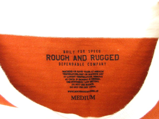 ROUGH AND RUGGED ラフアンドラゲッド ボーダーロングTシャツ ラフアンドラゲッド ROUGH AND RUGGED Tシャツ 長袖 ボーダー