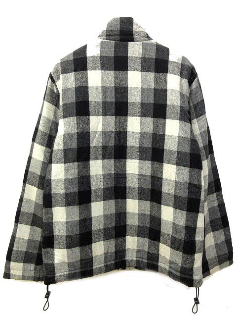 ステューシー STUSSY 中綿 ジャケット チェック ウール混 ジップ  