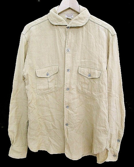 オールドジョー OLDJOE 14SS シャツ 長袖 ワーク リネン ファンシー 