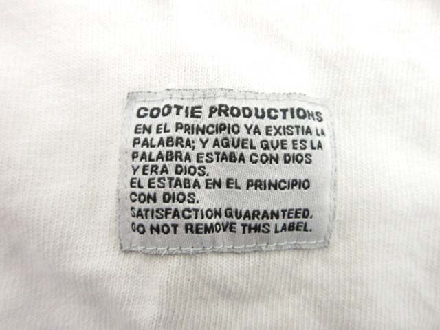 新品 クーティ ホワイト Lサイズ cootie バックプリント Tシャツ COOTIE - 【美品】COOTIE クーティー Tシャツ ホワイト 白