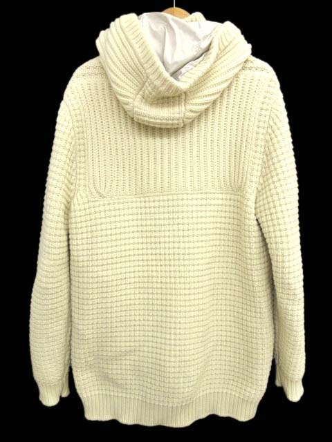 バーク Bark ダッフルコート 圧縮 ニット 長袖 アウター 無地 M 白