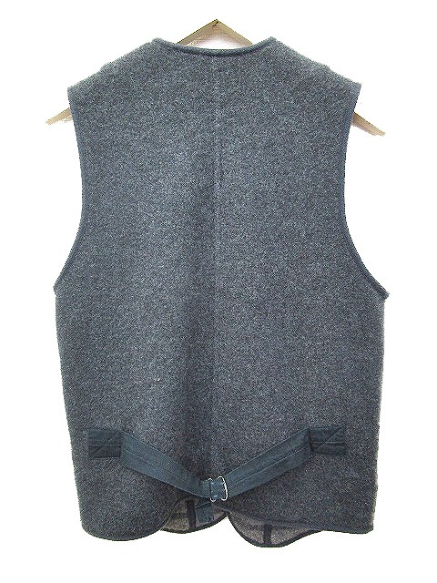 美品 90s RRL ジャスペ ストライプ 杢 チャコール ワーク ベスト XL ダブルアールエル RRL ベスト ワーク ネイティブ ボーダー