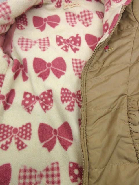 Kp Knit Planner ジャケット 中綿 フリース フード コート 上着 キッズ 女の子 ジャンパー アウター 140 ベージュ 子供服 B レディース 070 ベクトルパーク