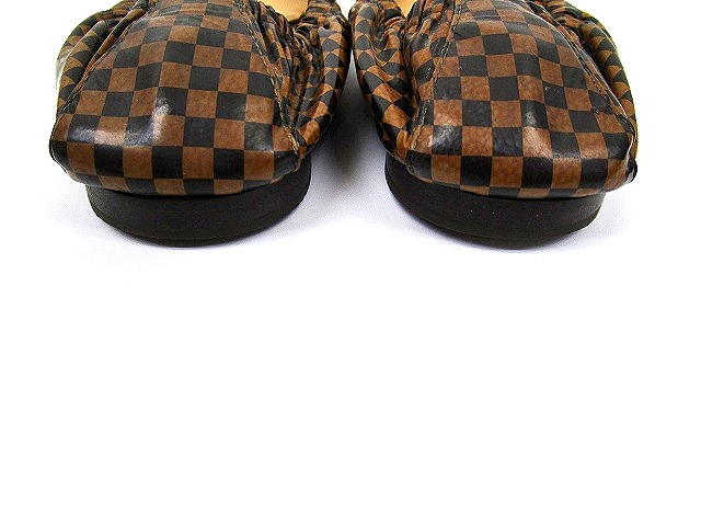 ルイヴィトン LOUIS VUITTON バレエ シューズ フラット ダミエ 