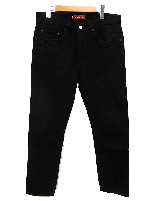 2XL デニム 黒 くろ ブラック ストリート ビッグロゴ 韓国 メンズ 