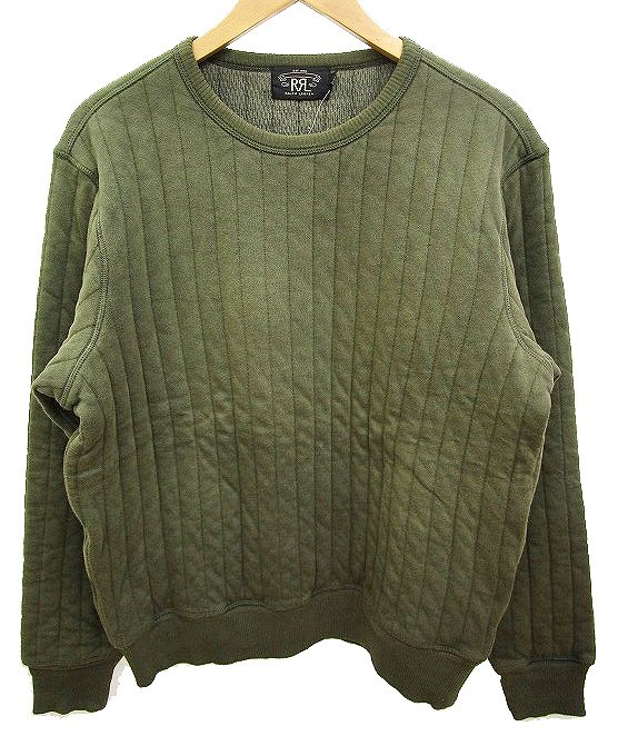 未使用品 ダブルアールエル RRL スウェット キルティング 中綿 QUILTED 