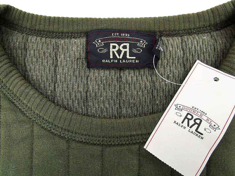 未使用品 ダブルアールエル RRL スウェット キルティング 中綿 QUILTED 