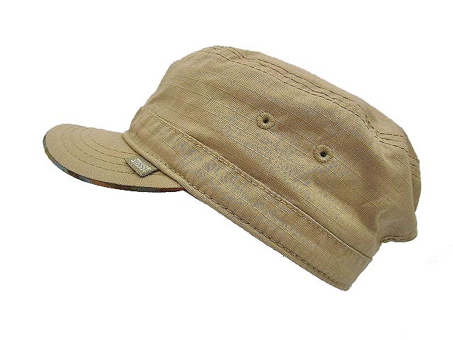 ステューシー Stussy ワーク キャップ 帽子 裏チェック スナップバック コットン F ベージュ C メンズ 070 ベクトルパーク