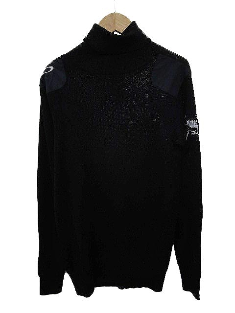 oakn2 オークリー レディース セーター 女性Sサイズ ブラックゴルフウエア オークリー OAKLEY セーター 長袖 タートルネック ゴルフ ウエア