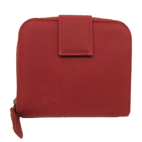 プラダ PRADA 二つ折り財布 ナイロン ラウンドファスナー コンパクト 
