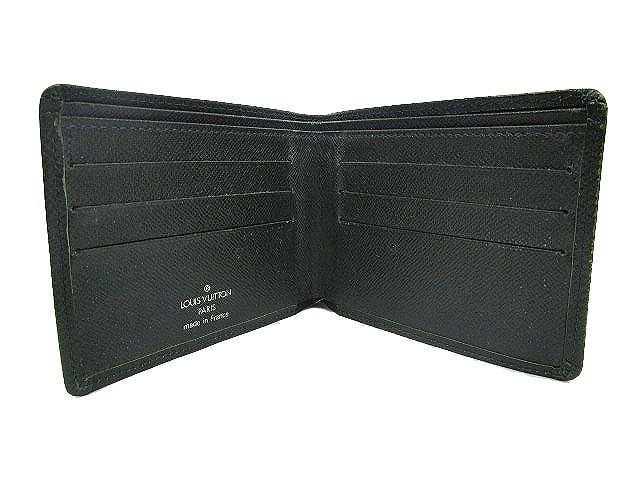 ルイヴィトン LOUIS VUITTON 二つ折り財布 ポルトビエ 6 タイガ カルト