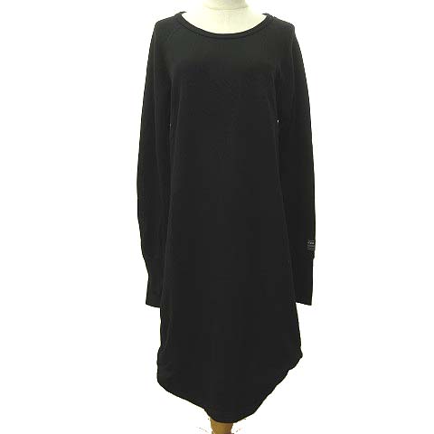 ヨウジヤマモト Yohji Yamamoto Syte ワンピース ひざ丈 スウェット ロング カットソー Ou T 045 無地 裏毛 S 黒 ブラック S レディース 070 ベクトルパーク