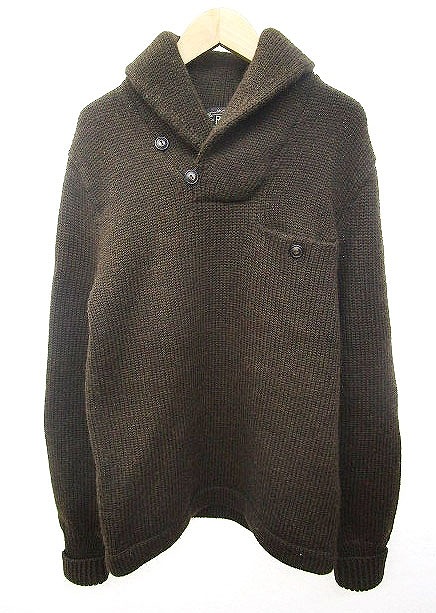 ダブルアールエル RRL セーター ショールカラー プルオーバー ニット 