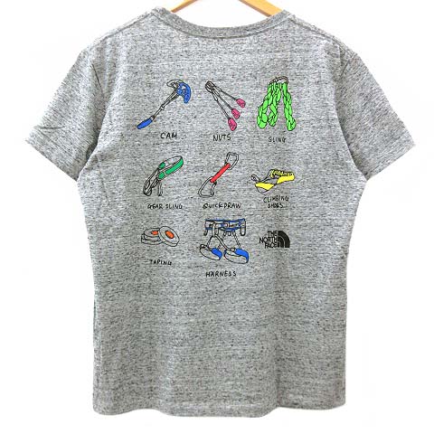ザノースフェイス The North Face Crack Ascender Tee Tシャツ カットソー 半袖 プリント クルーネック コットン L グレー 国内正規 R メンズ 070 ベクトルパーク