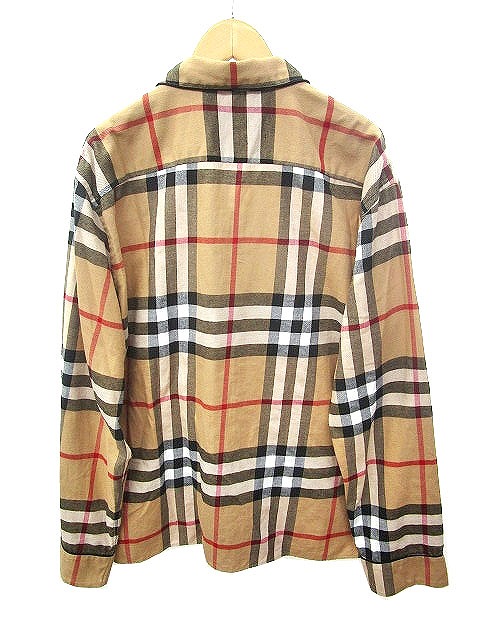 バーバリー Burberry 18ss パジャマ シャツ 長袖 ノバチェック 国内正規 コットン 大きいサイズ Xl 茶 ブラウン C メンズ 070 ベクトルパーク