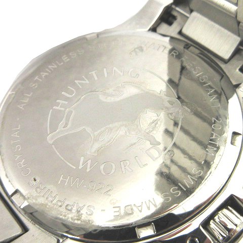 ハンティングワールド HUNTING WORLD 美品 腕時計 HW922 クォーツ 