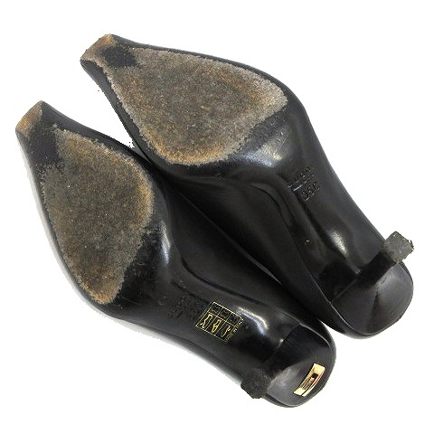 グッチ GUCCI パンプス 158913 スクエアトゥ ビジネス レザー 本