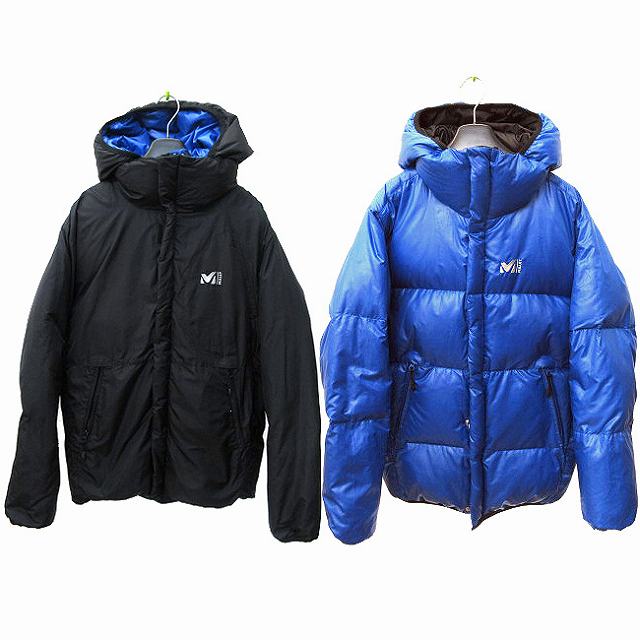 ミレー MILLET ダウン パーカー ジャケット 比翼 リバーシブル  