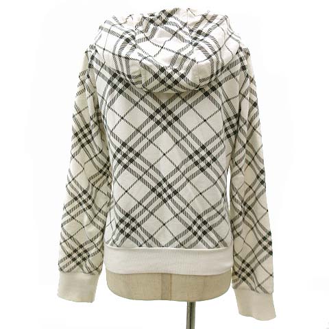 バーバリー Burberry チェックフード コットン ジップフーディー