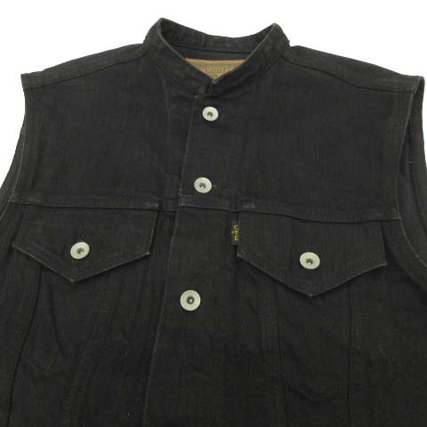 クーティー COOTIE 14SS ベスト Deerstalker Vest デニム バンドカラー 