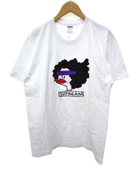 未使用品 シュプリーム Supreme 17aw Tシャツ 半袖 Gonz マークゴンザレス クルーネック プリント コットン M 白 ホワイト Ca メンズ 070 ベクトルパーク