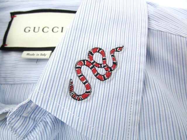 グッチ GUCCI ☆AA☆ Duke Shirt Coral Snake シャツ 長袖 国内正規 